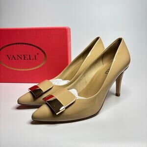 NWOB - VANELi Sabrin Stiletto Heel Pumps in Nude Patent Leather